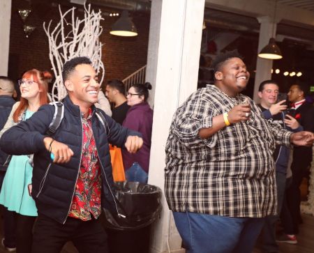 jumoke singing with his friends 